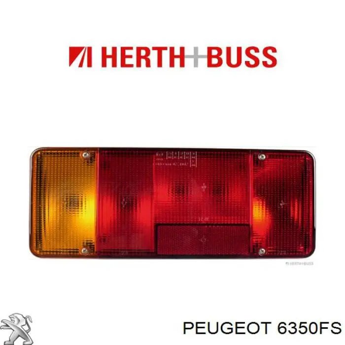 Ліхтар задній лівий Peugeot/Citroen 6350FS ціна, від 24.36 USD