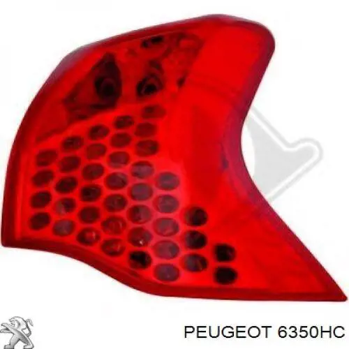 Задня ліва зовнішня фара Peugeot/Citroen 6350HC ціна, від 210.16 USD