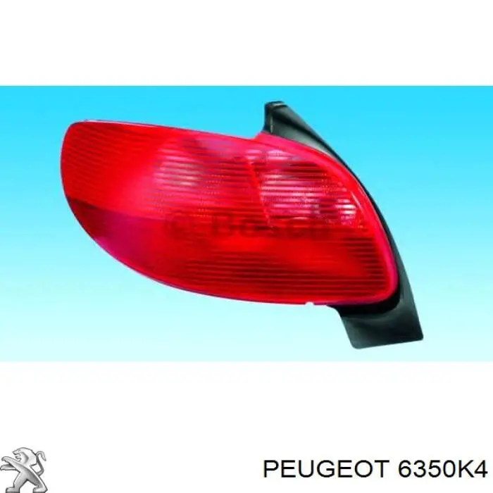 Ліхтар задній лівий Peugeot/Citroen 6350K4 ціна, від 26.29 USD