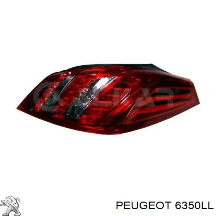 6350LL Peugeot/Citroen ліхтар задній лівий