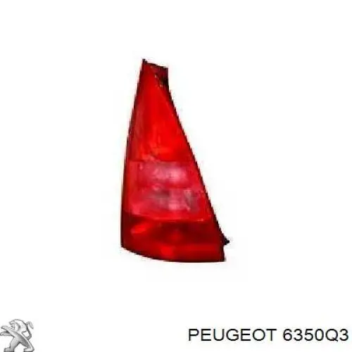 6350Q3 Peugeot/Citroen Задня ліва фара