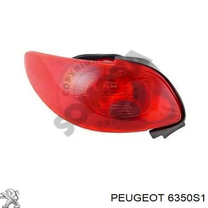 Ліхтар задній лівий Peugeot/Citroen 6350S1 ціна, від 62.75 USD