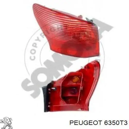 Купити 6350T3 Peugeot/Citroen Ліхтар задній