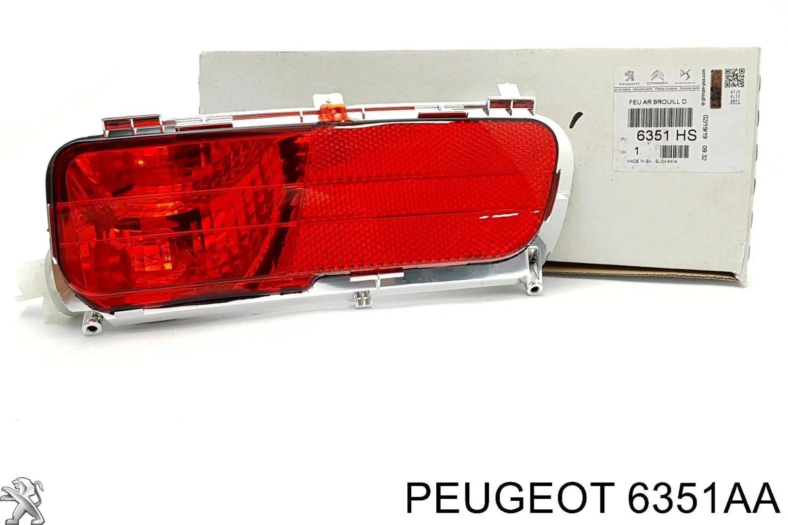 Протівотуманнка задня, права Peugeot/Citroen 6351AA ціна, від 71.83 USD