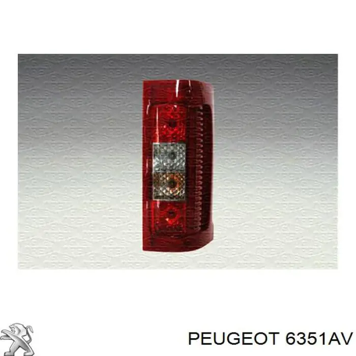 6351AV Peugeot/Citroen ліхтар задній правий