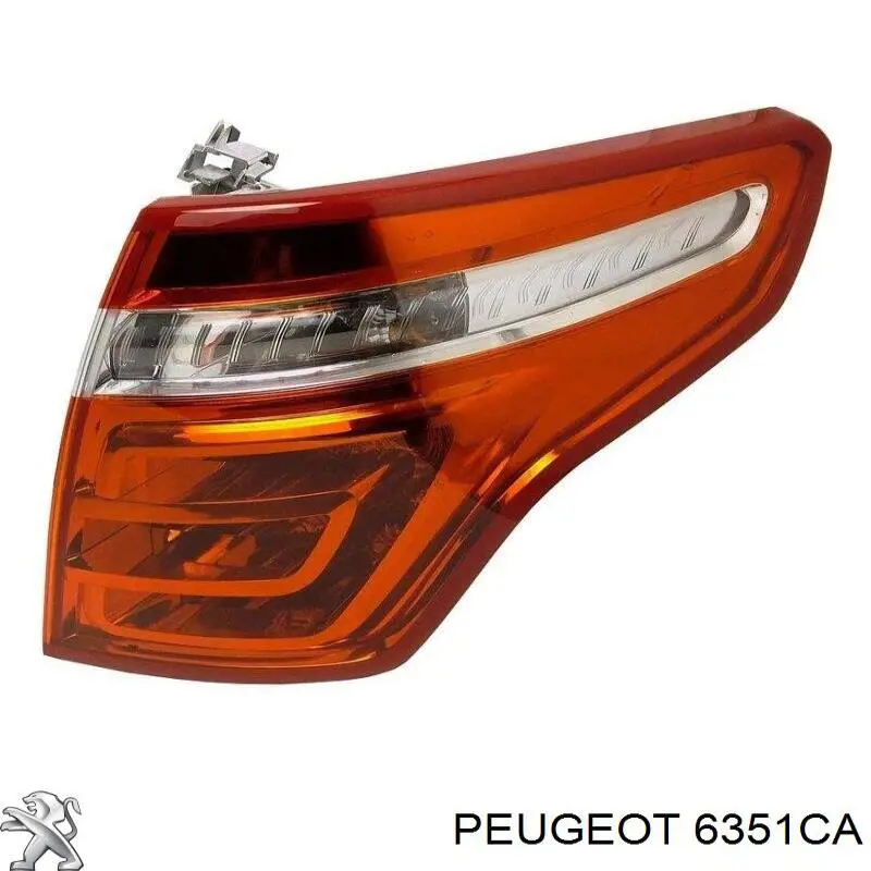 6351CA Peugeot/Citroen ліхтар задній правий, зовнішній