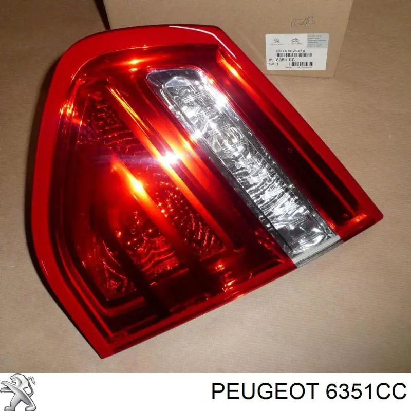 6351CC Peugeot/Citroen ліхтар задній правий, внутрішній