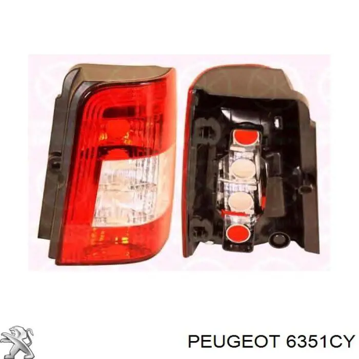 6351CY Peugeot/Citroen ліхтар задній правий