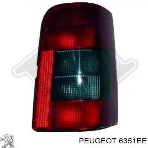 Задні ліхтарі Peugeot/Citroen 6351EE ціна, від 18.12 USD