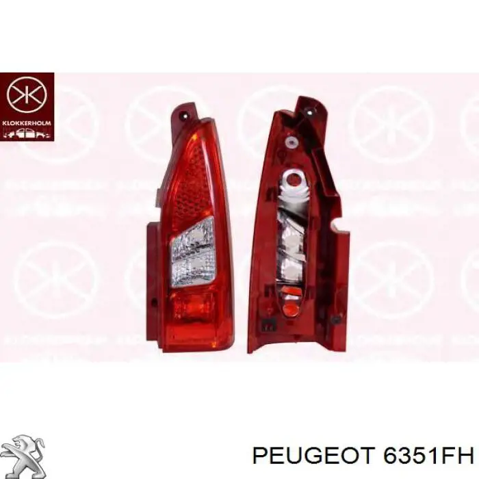 6351FH Peugeot/Citroen Ліхтар задній правий