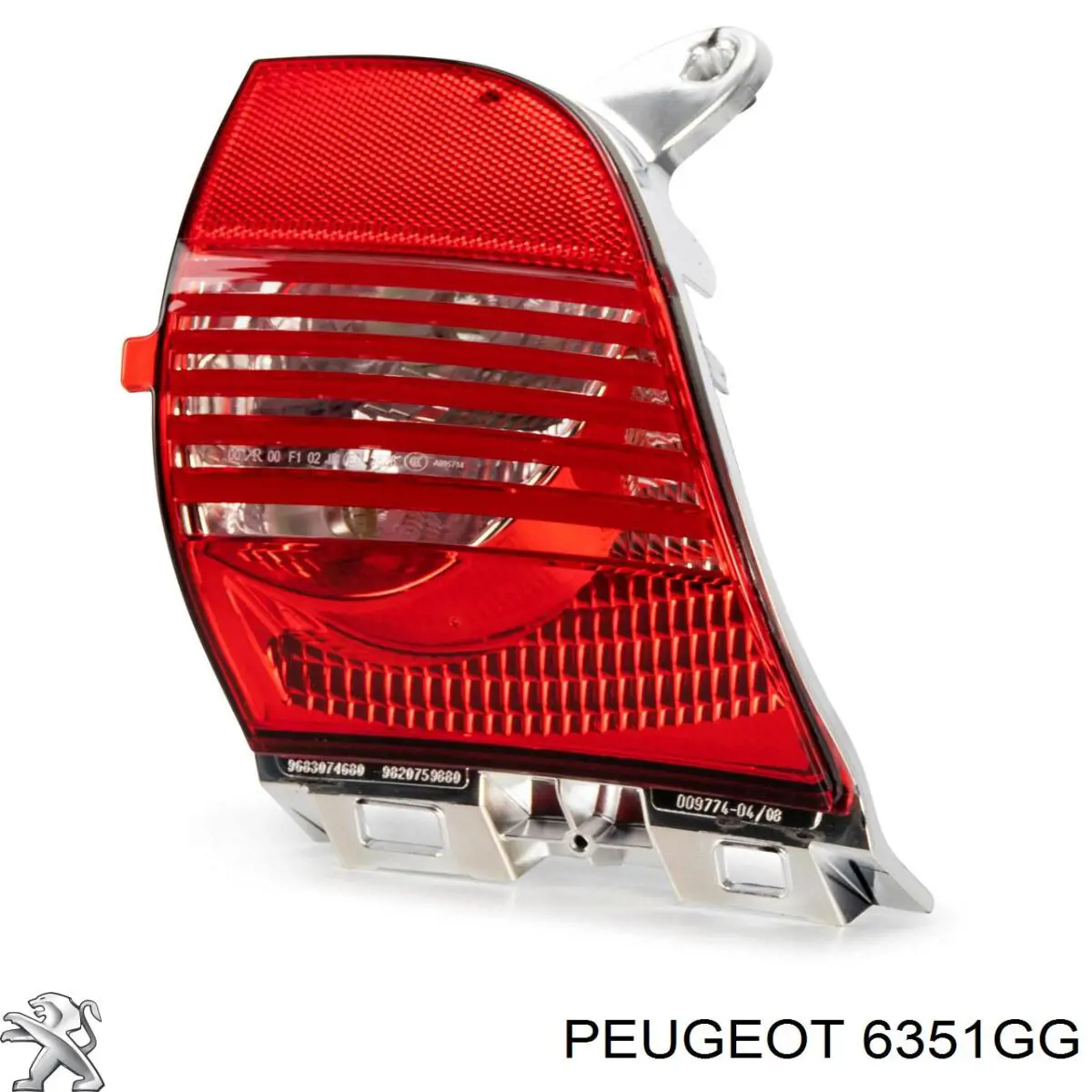 Ліхтар задній правий на Peugeot 308 CC 4B