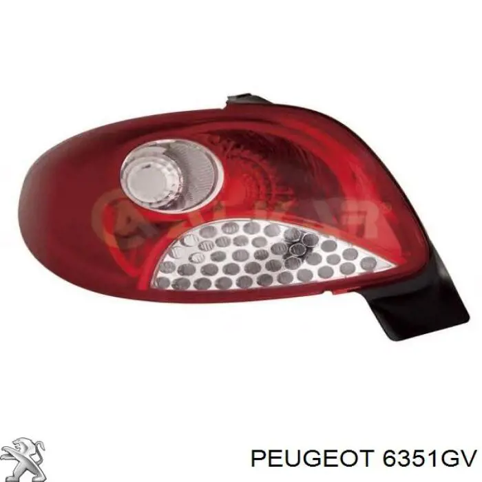 Задні ліхтарі Peugeot/Citroen 6351GV ціна, від 58.73 USD