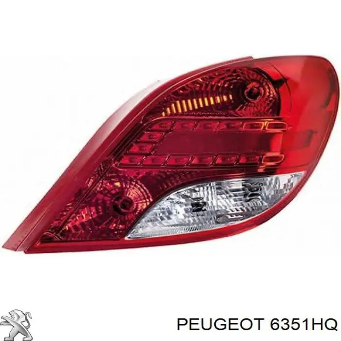 6351HQ Peugeot/Citroen ліхтар задній правий