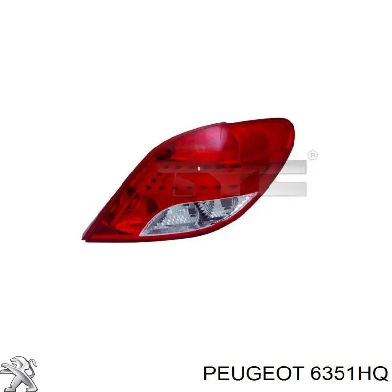 Задні ліхтарі Peugeot/Citroen 6351HQ ціна, від 82.86 USD