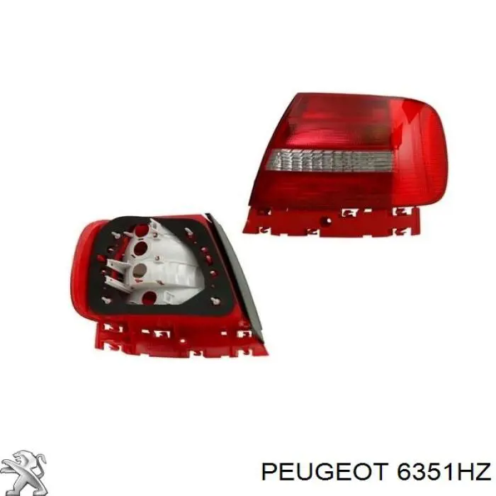 6351KR Peugeot/Citroen Задній правий зовнішній ліхтар