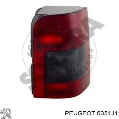 6351J1 Peugeot/Citroen ліхтар задній правий