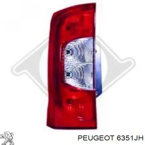 6351JH Peugeot/Citroen ліхтар задній лівий