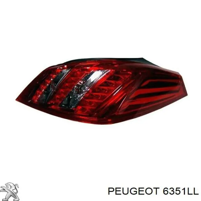 6351LL Peugeot/Citroen ліхтар задній правий