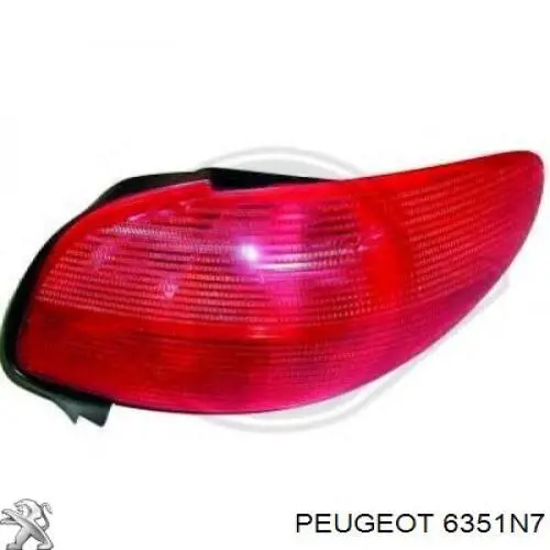 Задні ліхтарі Peugeot/Citroen 6351N7 ціна, від 54.75 USD