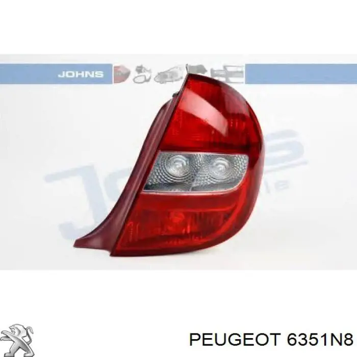 6351N8 Peugeot/Citroen ліхтар задній правий
