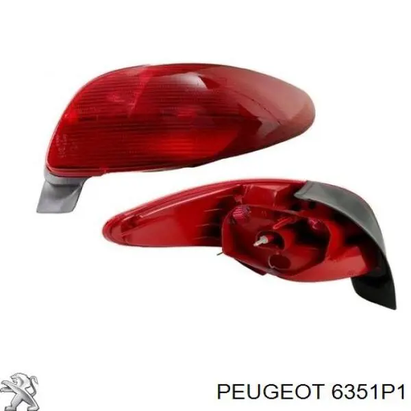 6351P1 Peugeot/Citroen Ліхтар задній правий