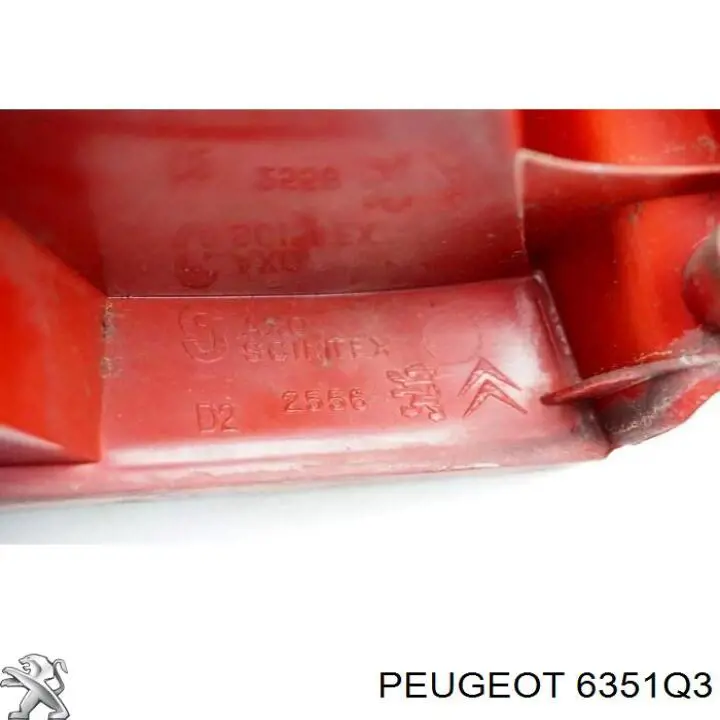 6351Q3 Peugeot/Citroen ліхтар задній правий