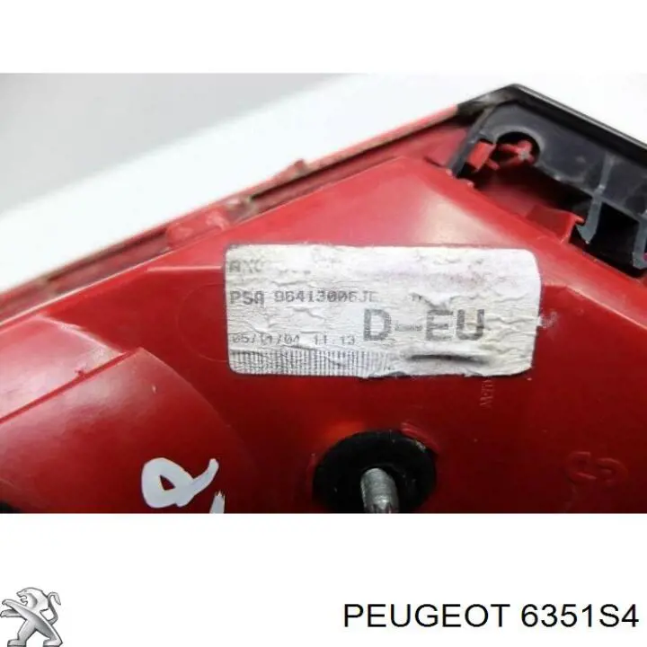 Купити 6351S4 Peugeot/Citroen Ліхтар задній внутрішній правий