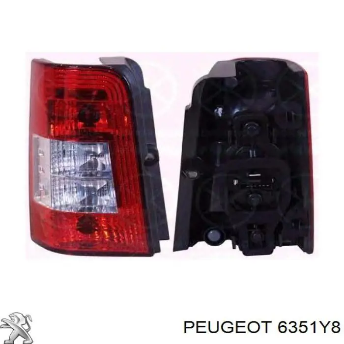 6351Y8 Peugeot/Citroen Ліхтар задній правий