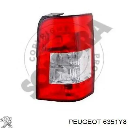 Задні ліхтарі Peugeot/Citroen 6351Y8 ціна, від 26.72 USD