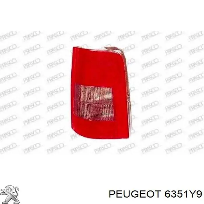 Задні ліхтарі Peugeot/Citroen 6351Y9 ціна, від 25.64 USD