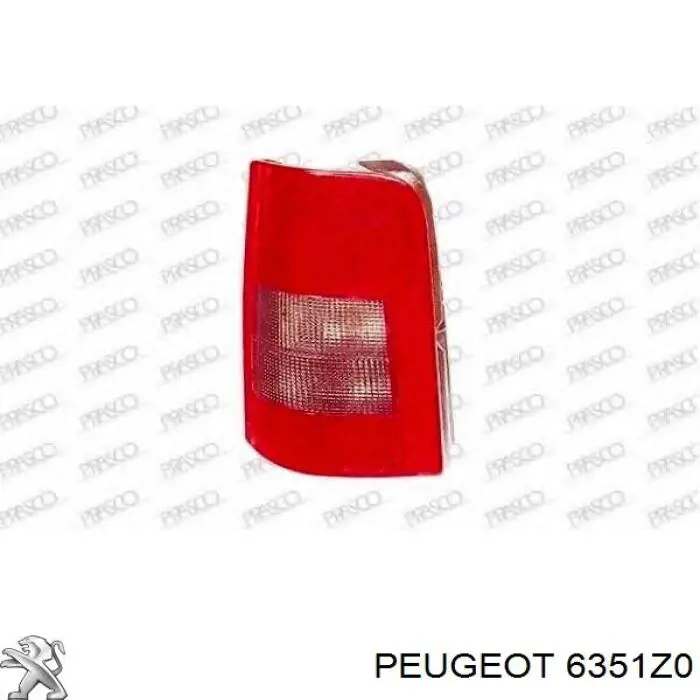 6351Z0 Peugeot/Citroen ліхтар задній правий