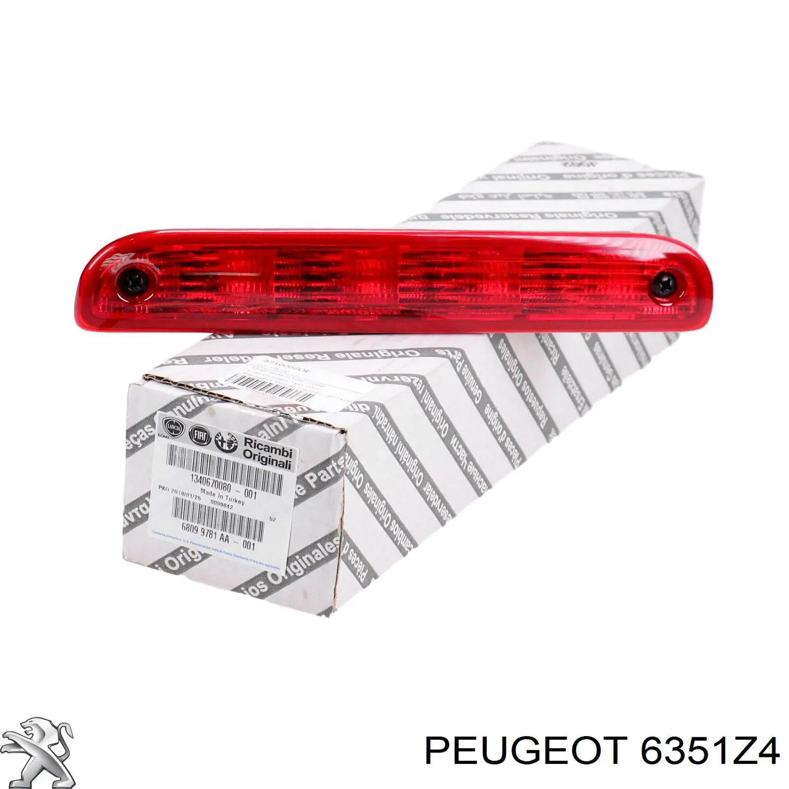6351Z4 Peugeot/Citroen стоп-сигнал заднього скла