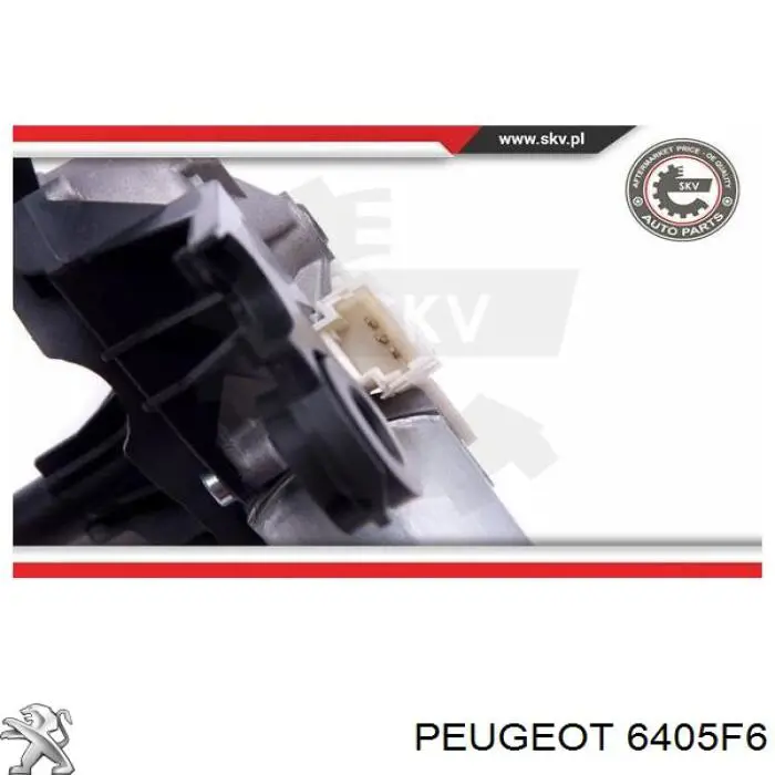 Двигун склоочисника заднього скла 6405F6 Peugeot/Citroen