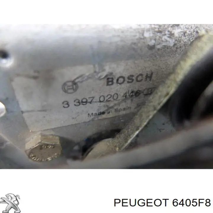 Двигун склоочисника лобового скла (трапеції) 6405F8 Peugeot/Citroen