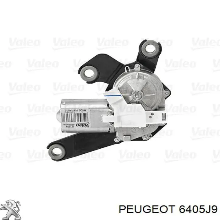 6405J9 Peugeot/Citroen двигун склоочисника заднього скла