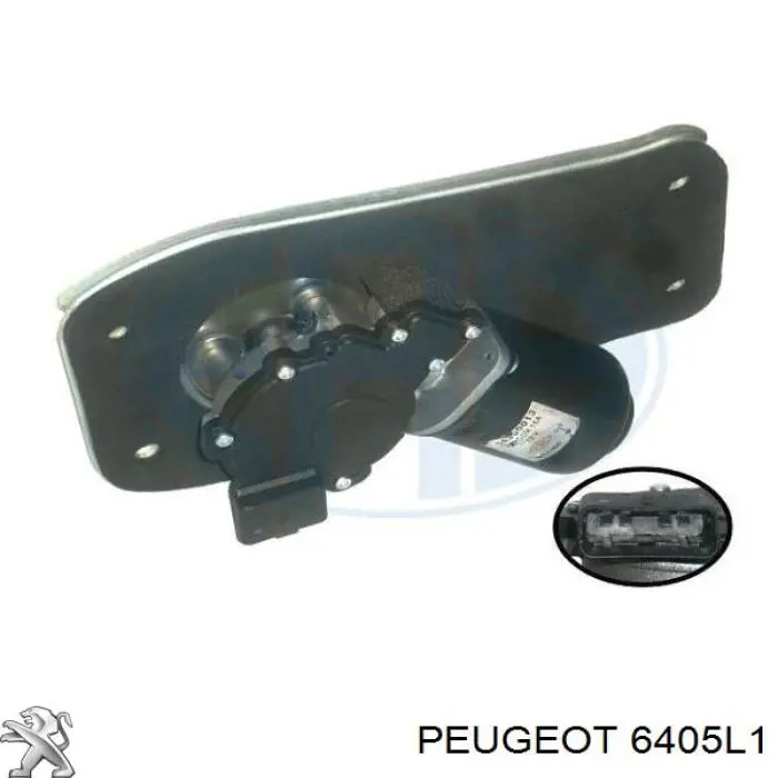 6405L1 Peugeot/Citroen двигун склоочисника лобового скла (трапеції)