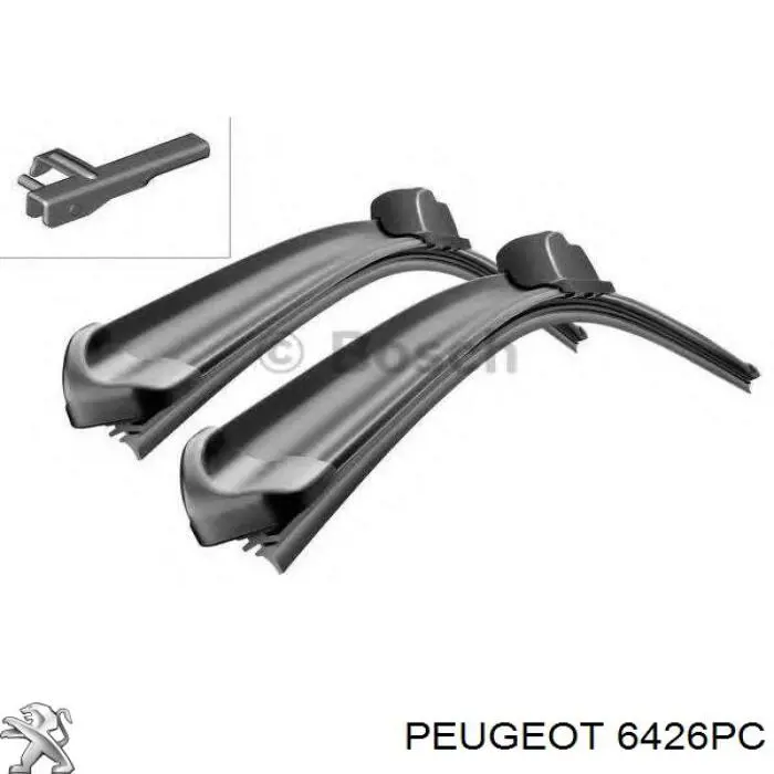 6426PC Peugeot/Citroen щітка-двірник лобового скла, водійська