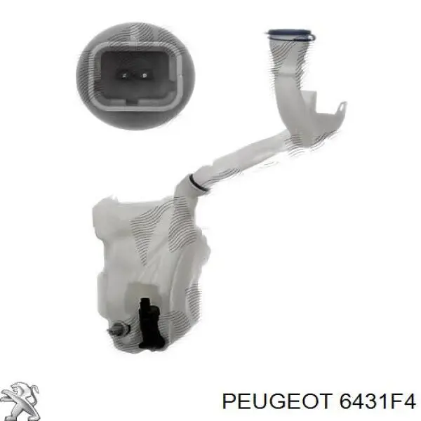 Бачок омивача лобового скла Peugeot/Citroen 6431F4 ціна, від 29.70 USD