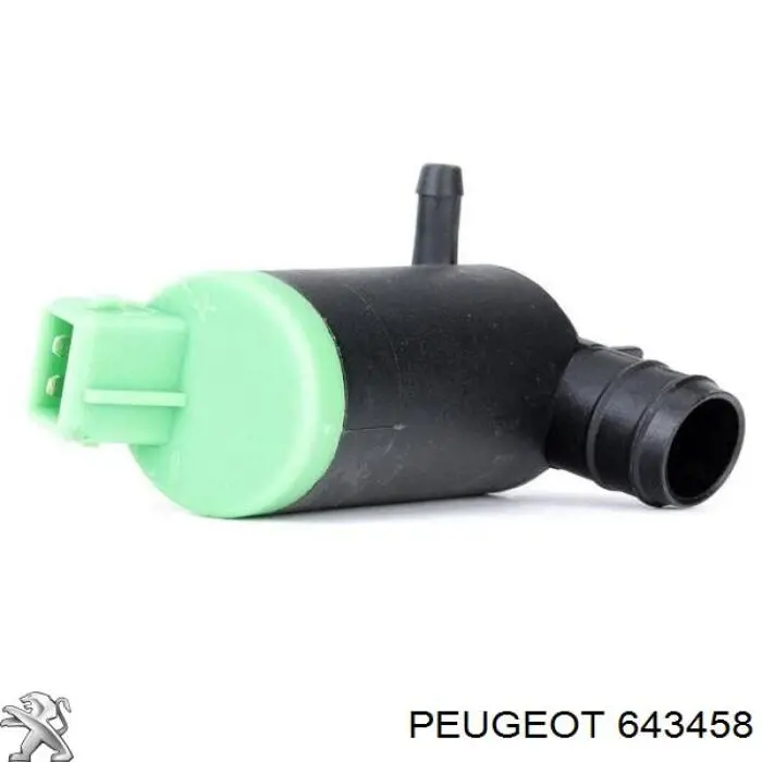 643458 Peugeot/Citroen насос-двигун омивача скла, переднього
