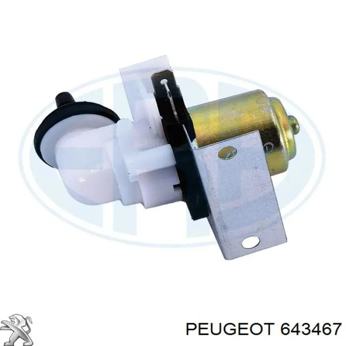 643467 Peugeot/Citroen насос-двигун омивача скла, переднього