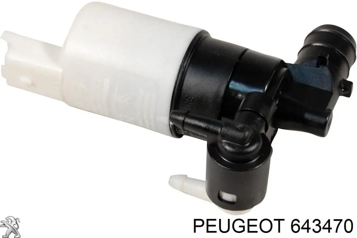 643470 Peugeot/Citroen насос-двигун омивача скла, переднього