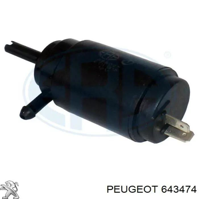 643474 Peugeot/Citroen насос-двигун омивача скла, переднього