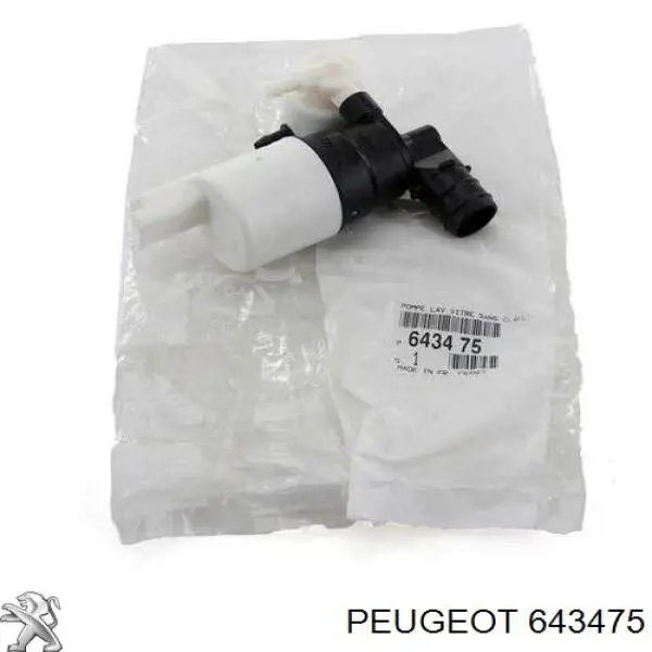 643475 Peugeot/Citroen насос-двигун омивача скла, переднього