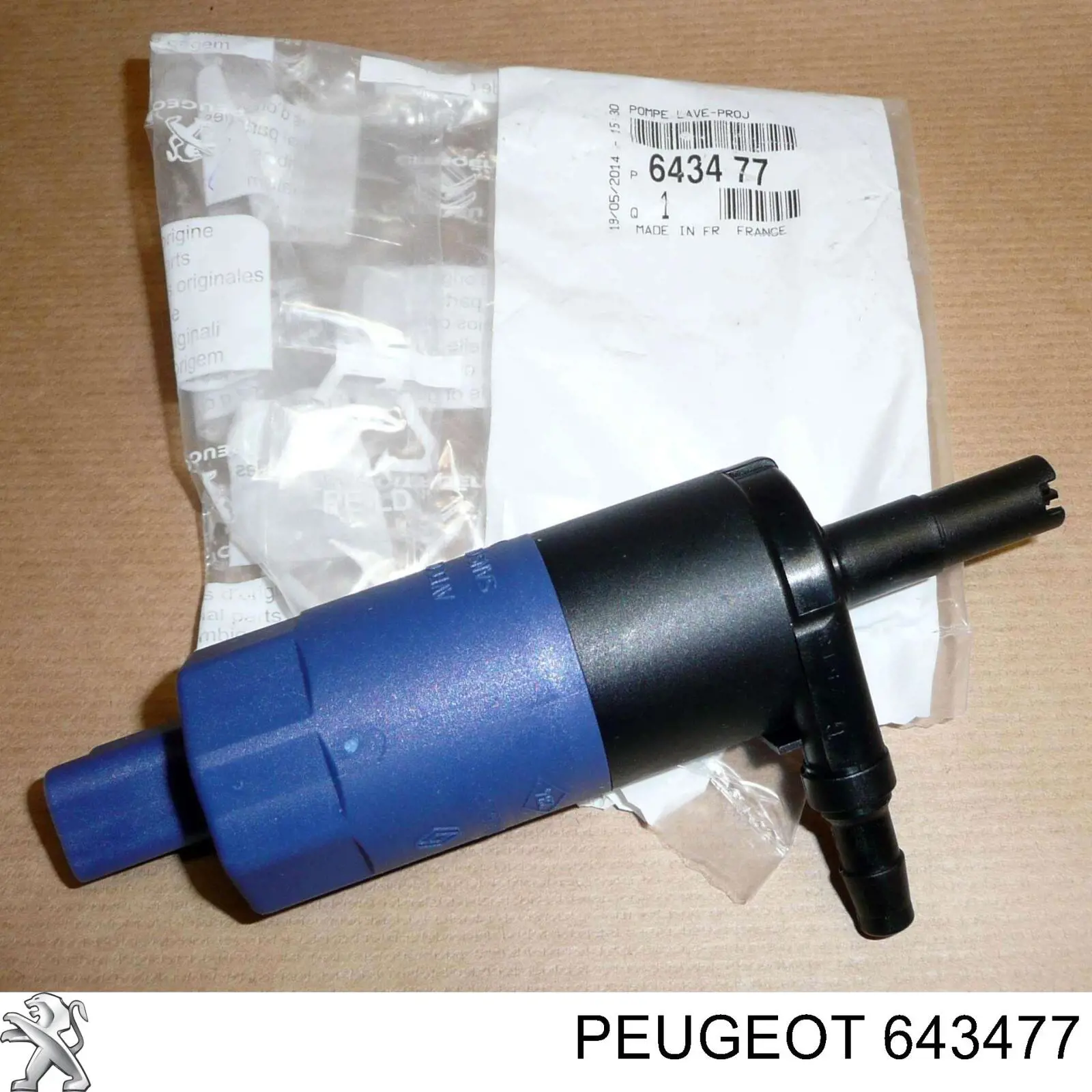 Насос-двигун омивача фар 643477 Peugeot/Citroen