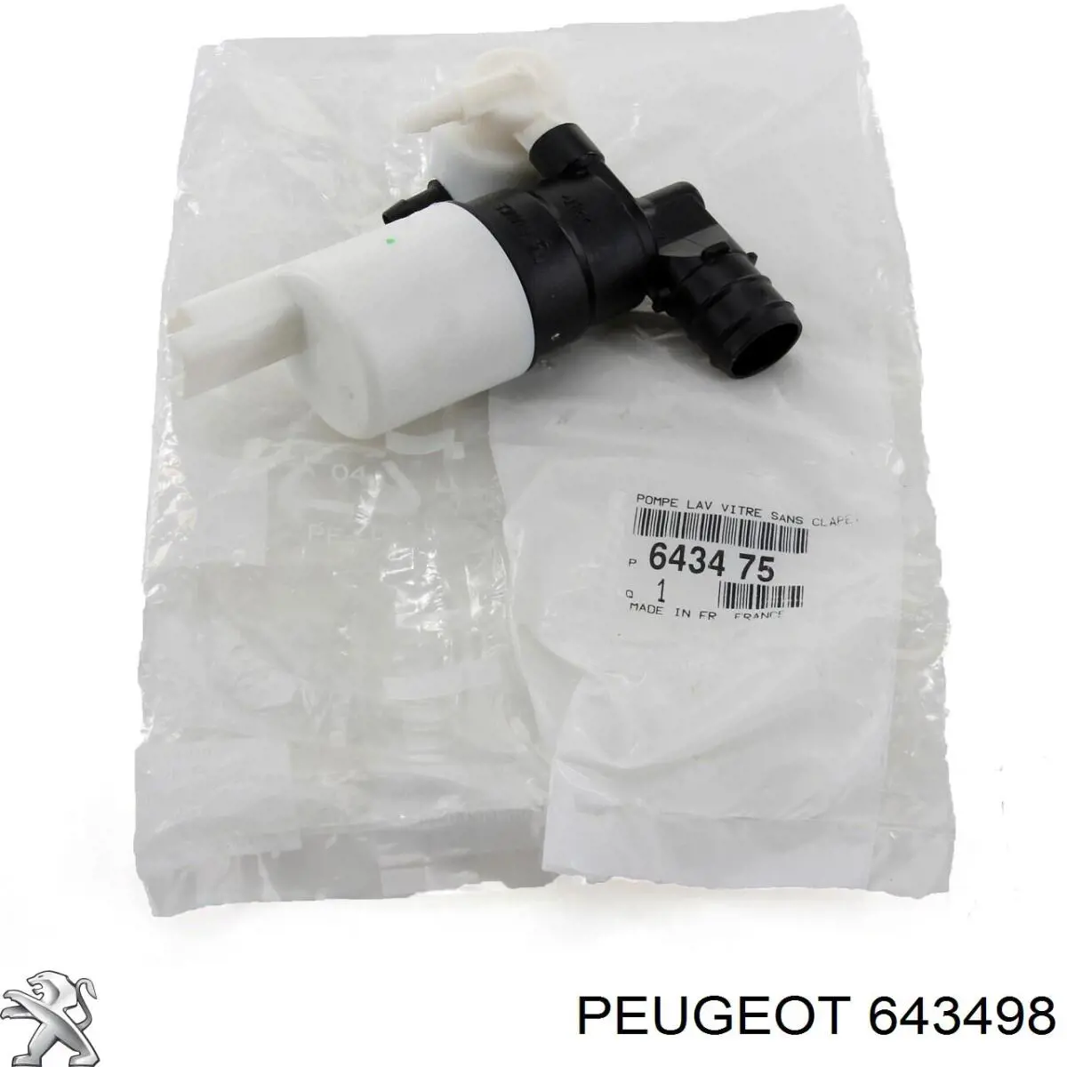 Купити 643498 Peugeot/Citroen Мотор омивача лобового скла
