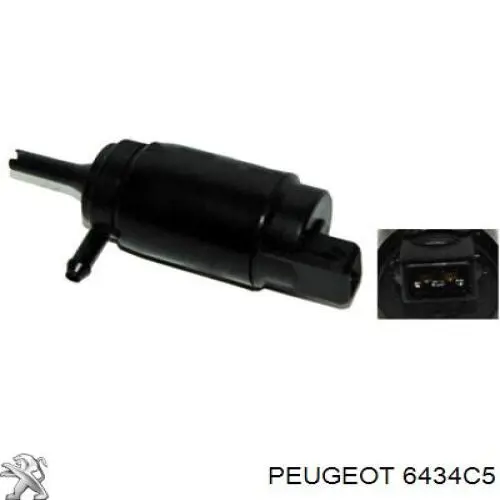 Моторчик омивача переднього скла Peugeot/Citroen 6434C5 ціна, від 5.91 USD