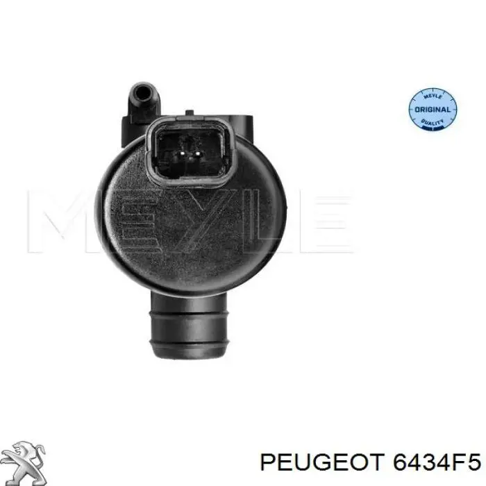 6434F5 Peugeot/Citroen насос-двигун омивача скла, переднього