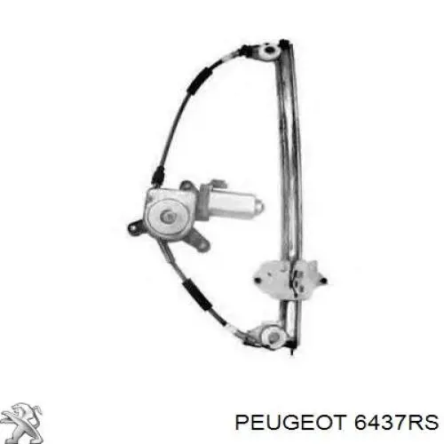 Склопідйомник (механізм переміщення скла) Peugeot/Citroen 6437RS ціна, від 56.31 USD