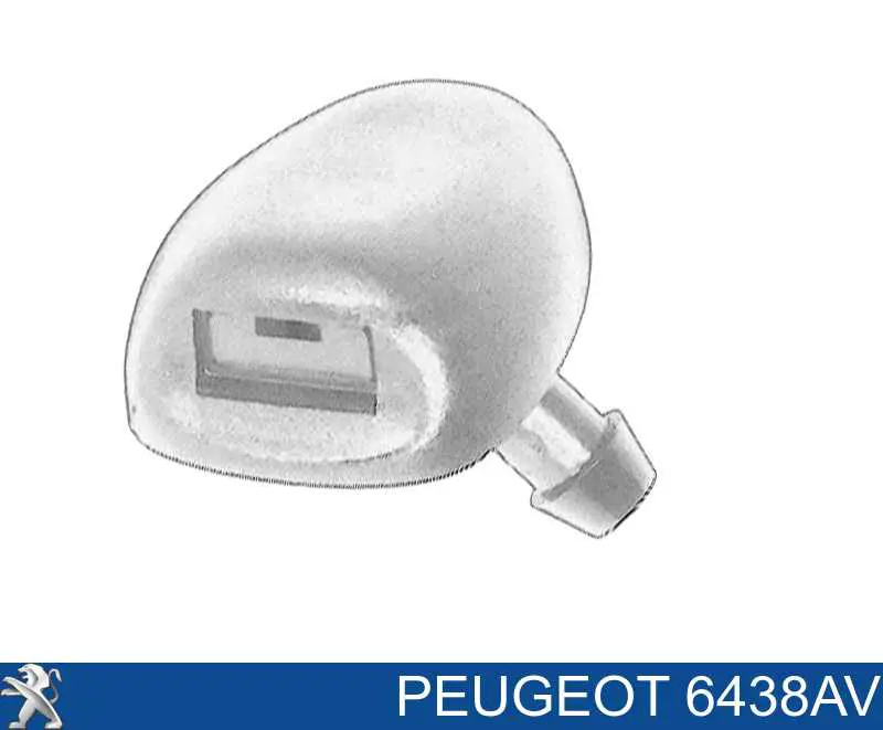 Купити 00006438J2 Peugeot/Citroen Форсунка омивача