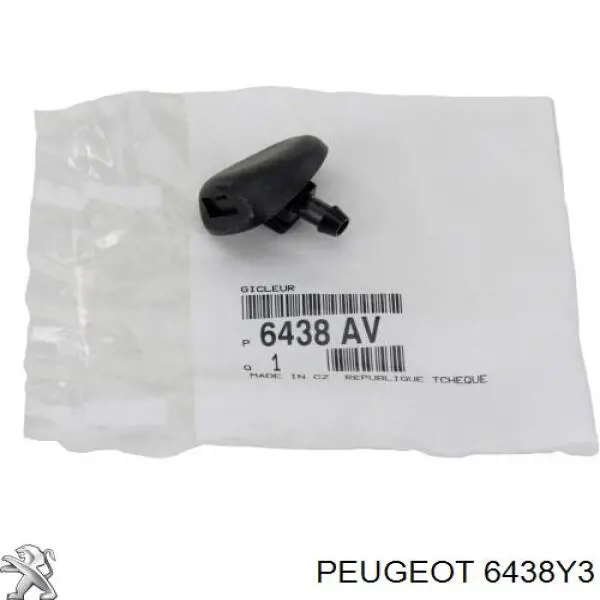 00006438Y3 Peugeot/Citroen форсунка омивача лобового скла